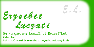 erzsebet luczati business card